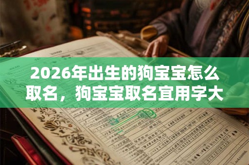 2026年出生的狗宝宝怎么取名,狗宝宝取名宜用字大全 2026年出生的狗宝宝怎么取名,狗宝宝取名宜用字大全