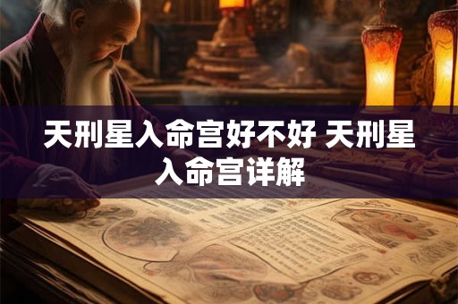 天刑星入命宫好不好 天刑星入命宫详解
