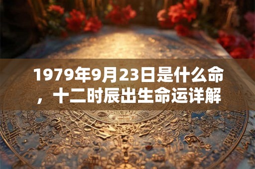 1979年9月23日是什么命,十二时辰出生命运详解 1979年9月23日是什么命,十二时辰出生命运详解