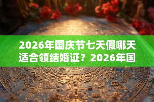 2026年国庆节七天假哪天适合领结婚证？2026年国庆期间可以办酒席吗？