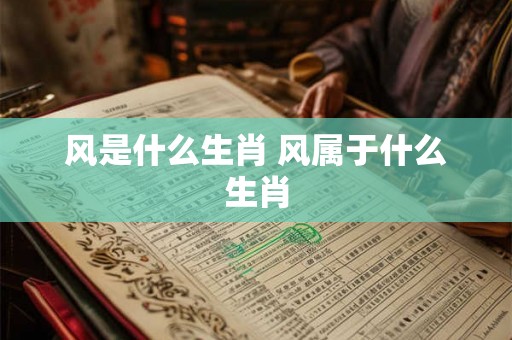 风是什么生肖 风属于什么生肖