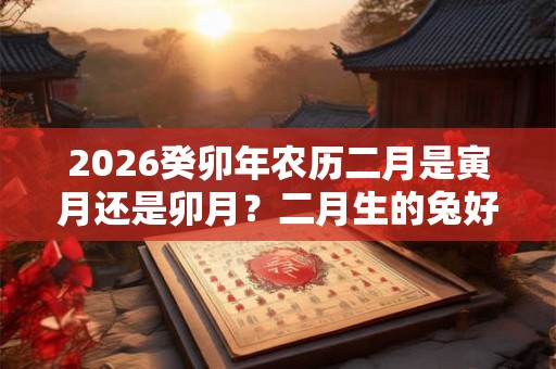 2026癸卯年农历二月是寅月还是卯月？二月生的兔好吗