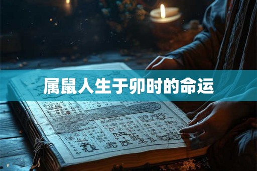 属鼠人生于卯时的命运 属鼠人生于卯时的命运