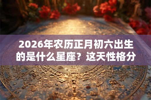 2026年农历正月初六出生的是什么星座？这天性格分析