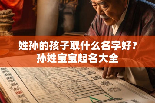 姓孙的孩子取什么名字好？孙姓宝宝起名大全