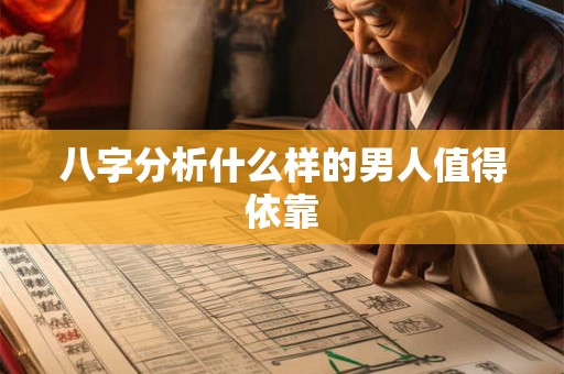 八字分析什么样的男人值得依靠