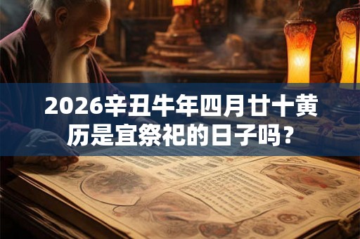 2026辛丑牛年四月廿十黄历是宜祭祀的日子吗？