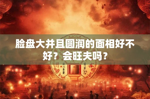 脸盘大并且圆润的面相好不好？会旺夫吗？