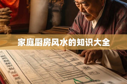 家庭厨房风水的知识大全