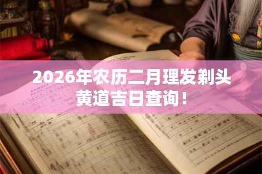 2026年农历二月理发剃头黄道吉日查询！