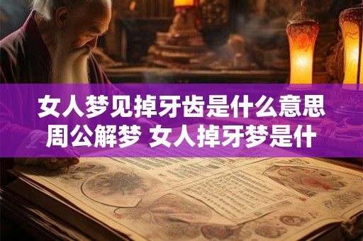 女人梦见掉牙齿是什么意思周公解梦 女人掉牙梦是什么意思