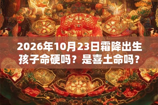 2026年10月23日霜降出生孩子命硬吗?是喜土命吗? 2026年10月23日霜降出生孩子命硬吗?是喜土命吗?