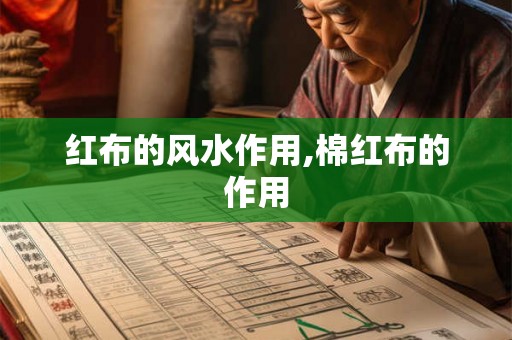 红布的风水作用,棉红布的作用
