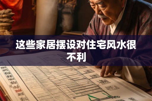这些家居摆设对住宅风水很不利