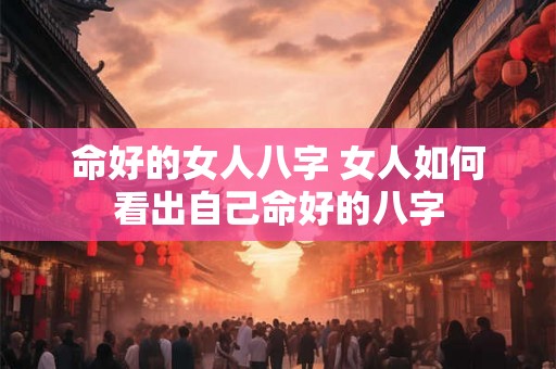 命好的女人八字 女人如何看出自己命好的八字 命好的女人八字 女人如何看出自己命好的八字