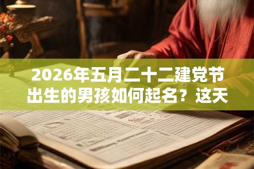 2026年五月二十二建党节出生的男孩如何起名?这天的卦象如何? 2026年五月二十二建党节出生的男孩如何起名?这天的卦象如何?