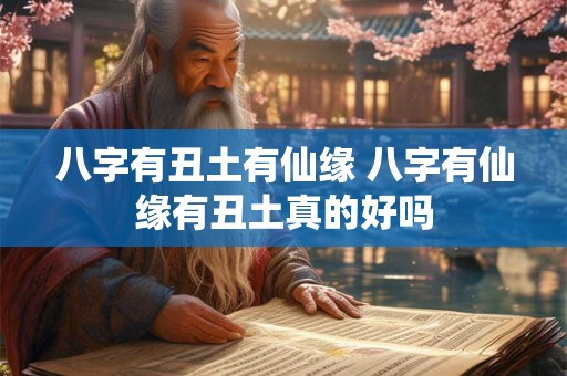 八字有丑土有仙缘 八字有仙缘有丑土真的好吗