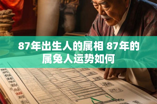 87年出生人的属相 87年的属兔人运势如何 87年出生人的属相 87年的属兔人运势如何