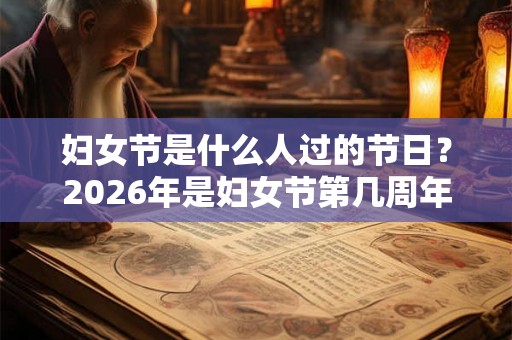 妇女节是什么人过的节日？2026年是妇女节第几周年？