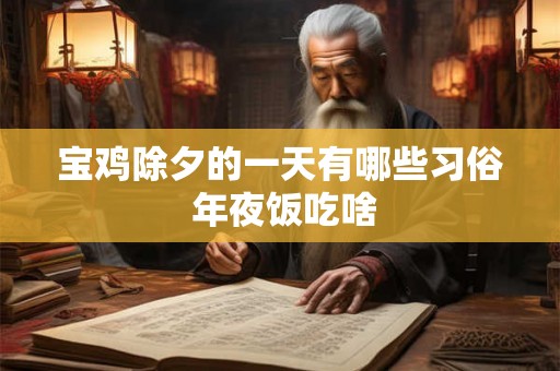 宝鸡除夕的一天有哪些习俗 年夜饭吃啥