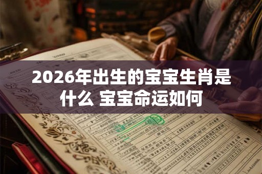 2026年出生的宝宝生肖是什么 宝宝命运如何