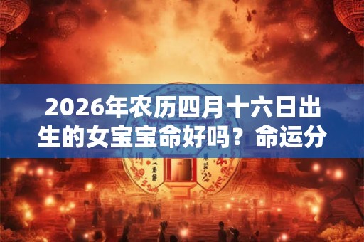 2026年农历四月十六日出生的女宝宝命好吗？命运分析