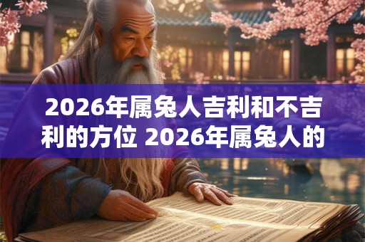2026年属兔人吉利和不吉利的方位 2026年属兔人的吉凶方位