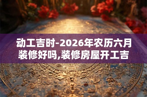 动工吉时-2026年农历六月装修好吗,装修房屋开工吉日一览