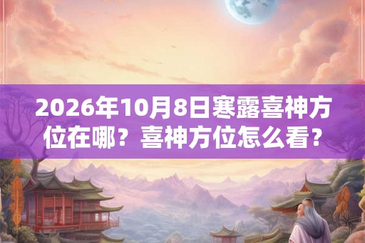 2026年10月8日寒露喜神方位在哪？喜神方位怎么看？