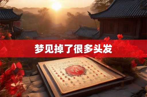 梦见掉了很多头发 梦见掉了很多头发