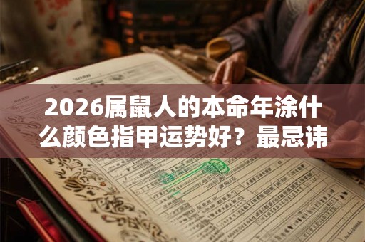 2026属鼠人的本命年涂什么颜色指甲运势好？最忌讳什么颜色？