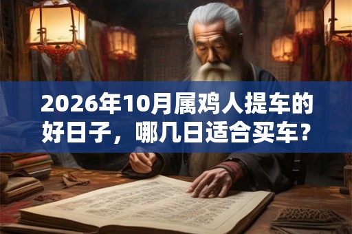 2026年10月属鸡人提车的好日子，哪几日适合买车？