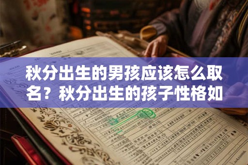 秋分出生的男孩应该怎么取名？秋分出生的孩子性格如何？