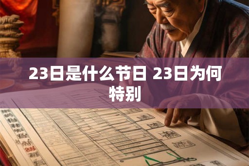 23日是什么节日 23日为何特别 23日是什么节日 23日为何特别