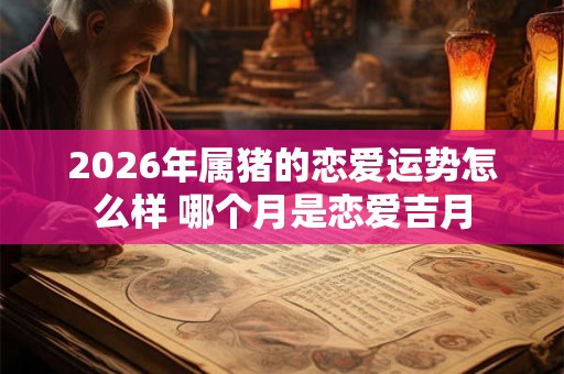 2026年属猪的恋爱运势怎么样 哪个月是恋爱吉月