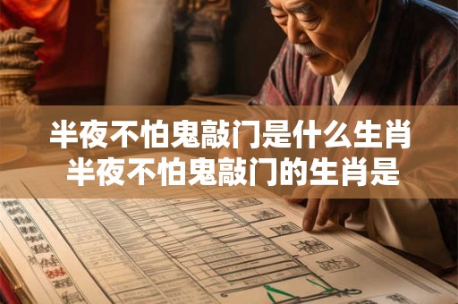 半夜不怕鬼敲门是什么生肖 半夜不怕鬼敲门的生肖是什么