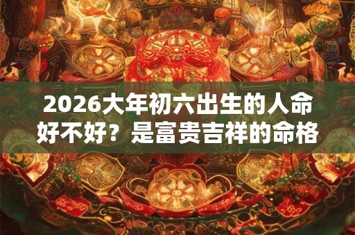 2026大年初六出生的人命好不好？是富贵吉祥的命格吗？