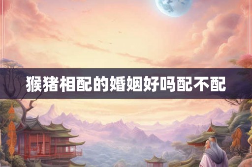 猴猪相配的婚姻好吗配不配