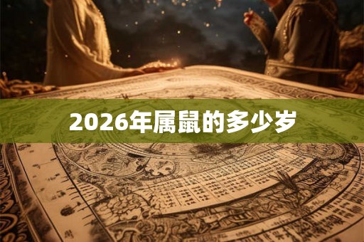 2026年属鼠的多少岁