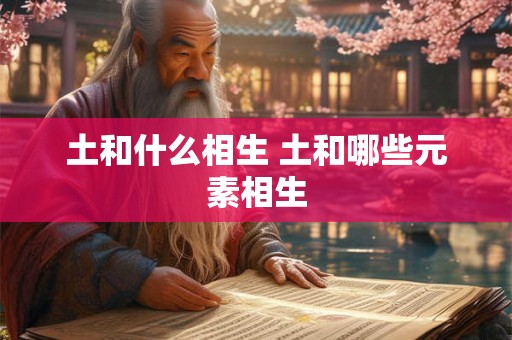 土和什么相生 土和哪些元素相生