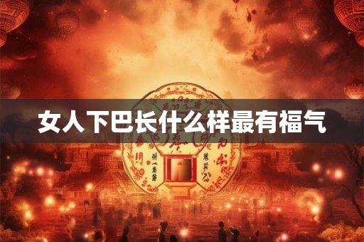 女人下巴长什么样最有福气