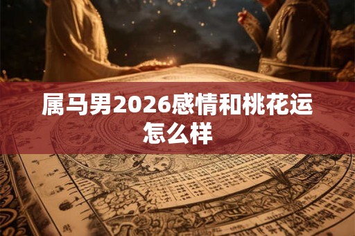 属马男2026感情和桃花运怎么样