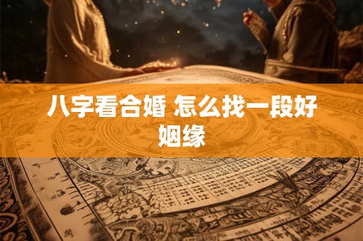 八字看合婚 怎么找一段好姻缘 八字看合婚 怎么找一段好姻缘
