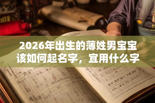 2026年出生的薄姓男宝宝该如何起名字，宜用什么字。