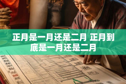 正月是一月还是二月 正月到底是一月还是二月