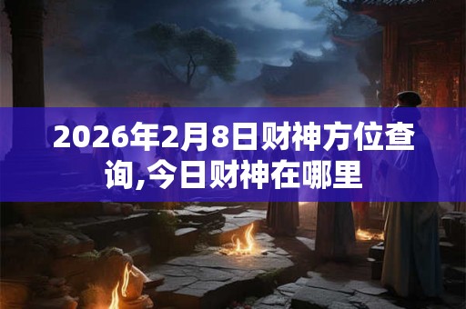 2026年2月8日财神方位查询,今日财神在哪里 2026年2月8日财神方位查询,今日财神在哪里