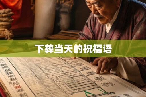 下葬当天的祝福语