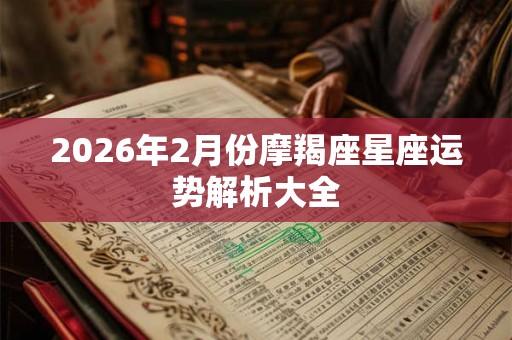2026年2月份摩羯座星座运势解析大全