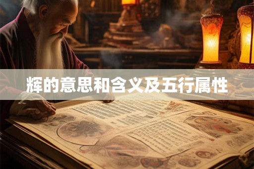 辉的意思和含义及五行属性
