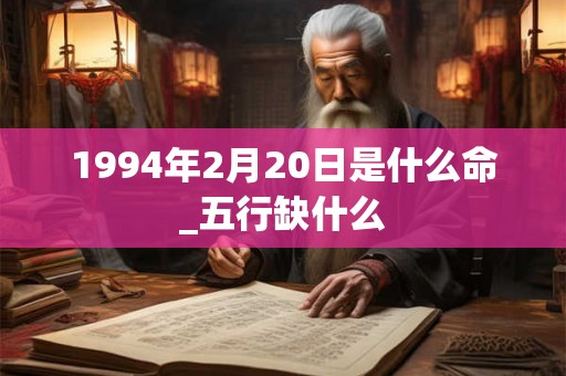 1994年2月20日是什么命_五行缺什么